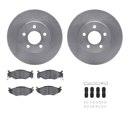 6312-40051, Rotors With 3000 Series Ceramic Brake Pads Includes Hardware